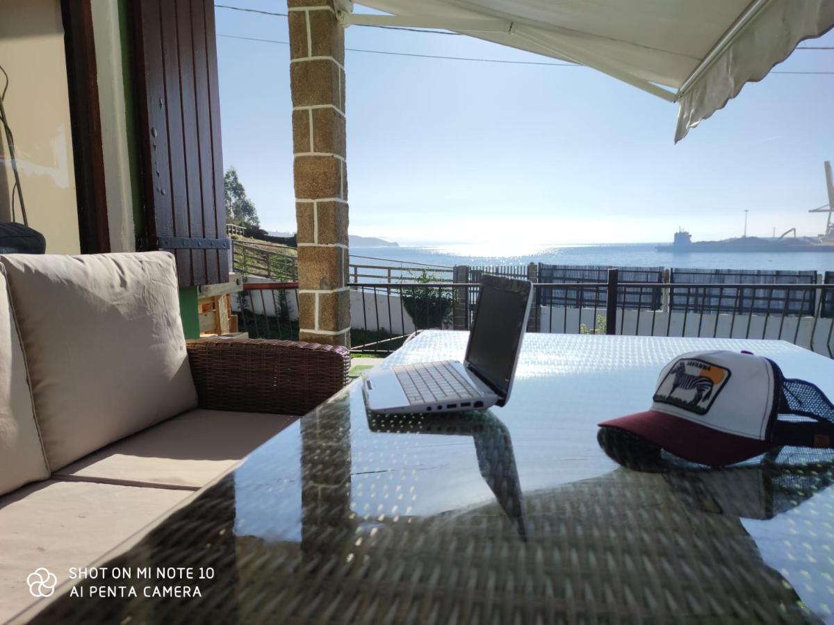 Villa Casa A Pie De Playa De Carino Doninos Ferrol Exterior foto
